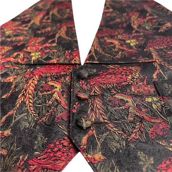 Brooks Brothers All Silk 100% Mens Burgundy Vest Size M - Picture 6 of 12